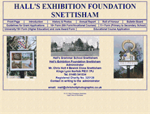 Tablet Screenshot of hallsfoundation.co.uk